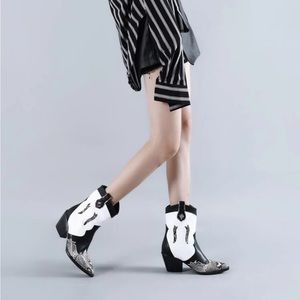 Snakeskin Embossed Western Boots